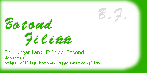 botond filipp business card